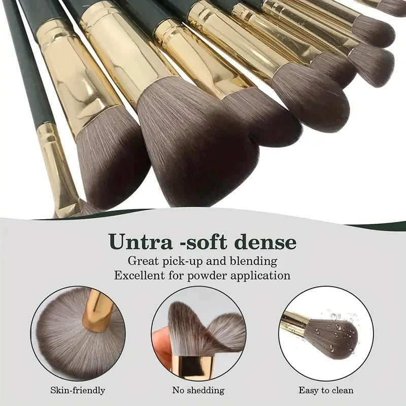 14PCS Premium Makeup Brushes Set Soft Fluffy Eye Shadow Foundation Women Cosmetic Brush Eyeshadow Blush Beauty Make Up Tools