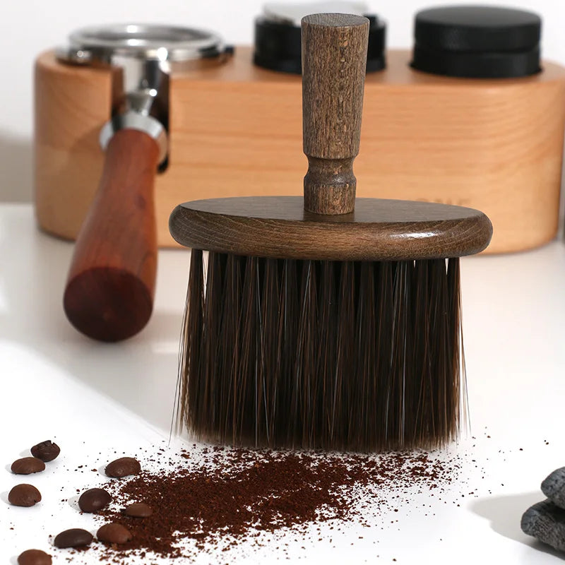 Coffee Bar Accessories for Coffee Table Implements for Barista Clean Tools Cleaning Brush Grinder Wooden Kitchen Coffeeware Home