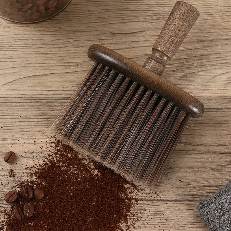 Coffee Bar Accessories for Coffee Table Implements for Barista Clean Tools Cleaning Brush Grinder Wooden Kitchen Coffeeware Home